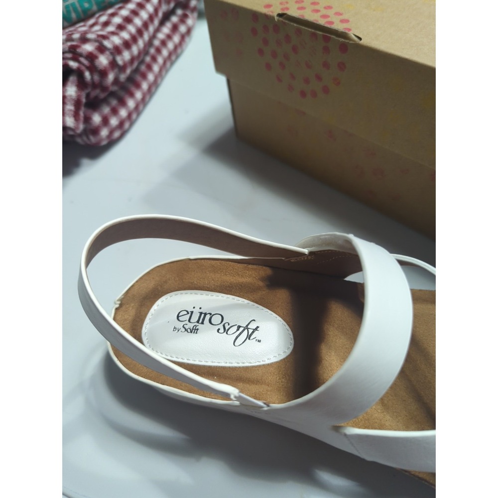 EUROSOFT Gianetta Women's Sandal 8  US - White NEW - Picture 5 of 5
